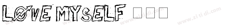 love myself字体转换